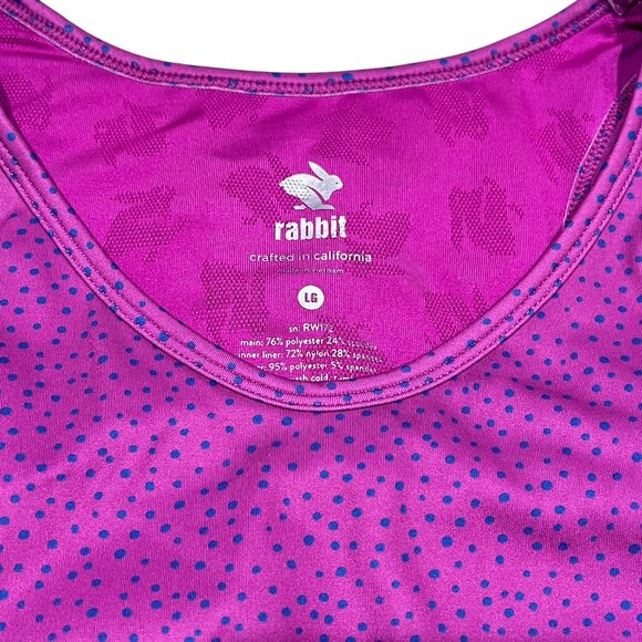 Run In Rabbit Polka Dot Utilibra-Vo Sports Bra Size Large - Picture 4 of 11